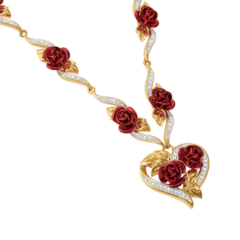 A Dozen Roses Heart Necklace 6308 001 4 1