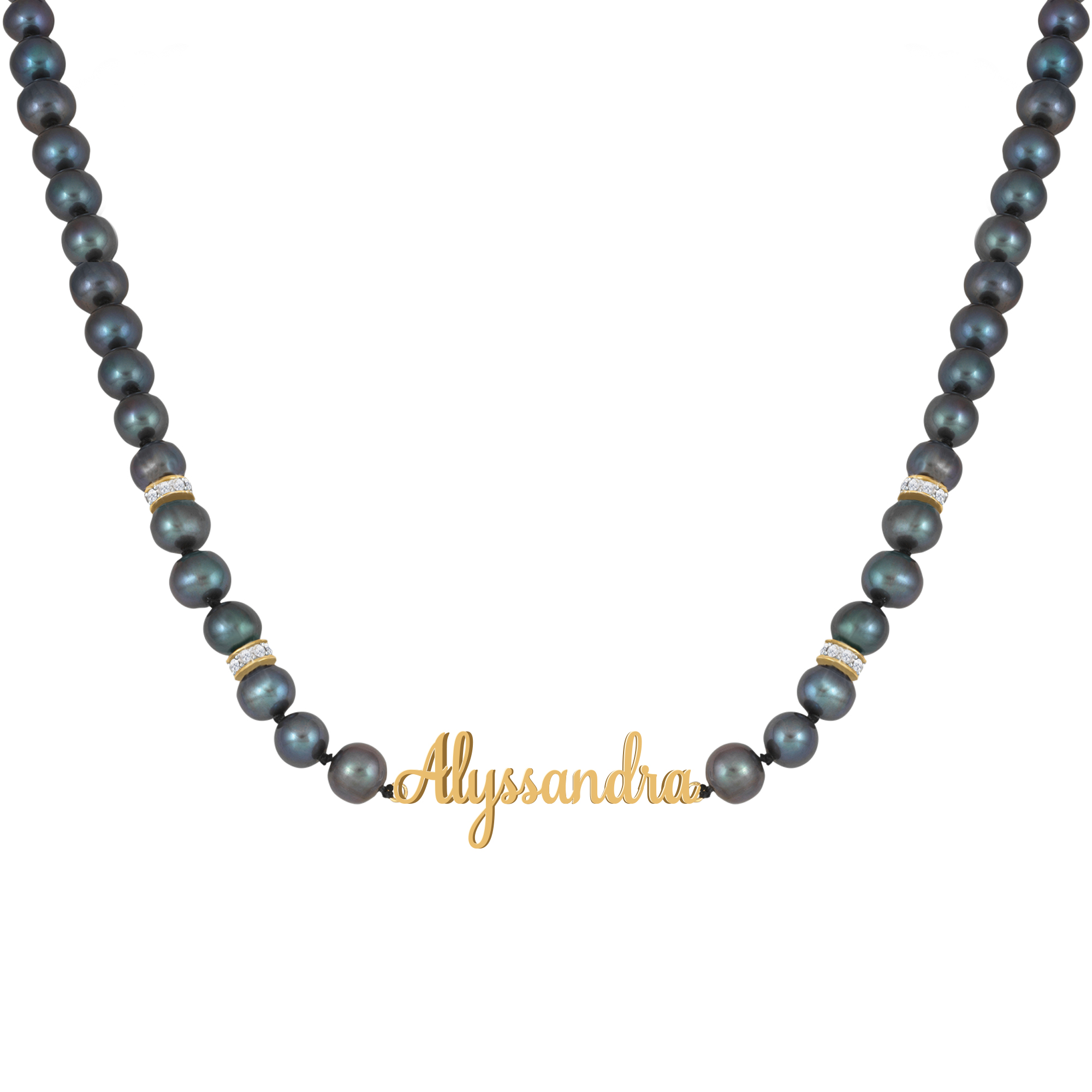 Danbury mint discount black pearl necklace