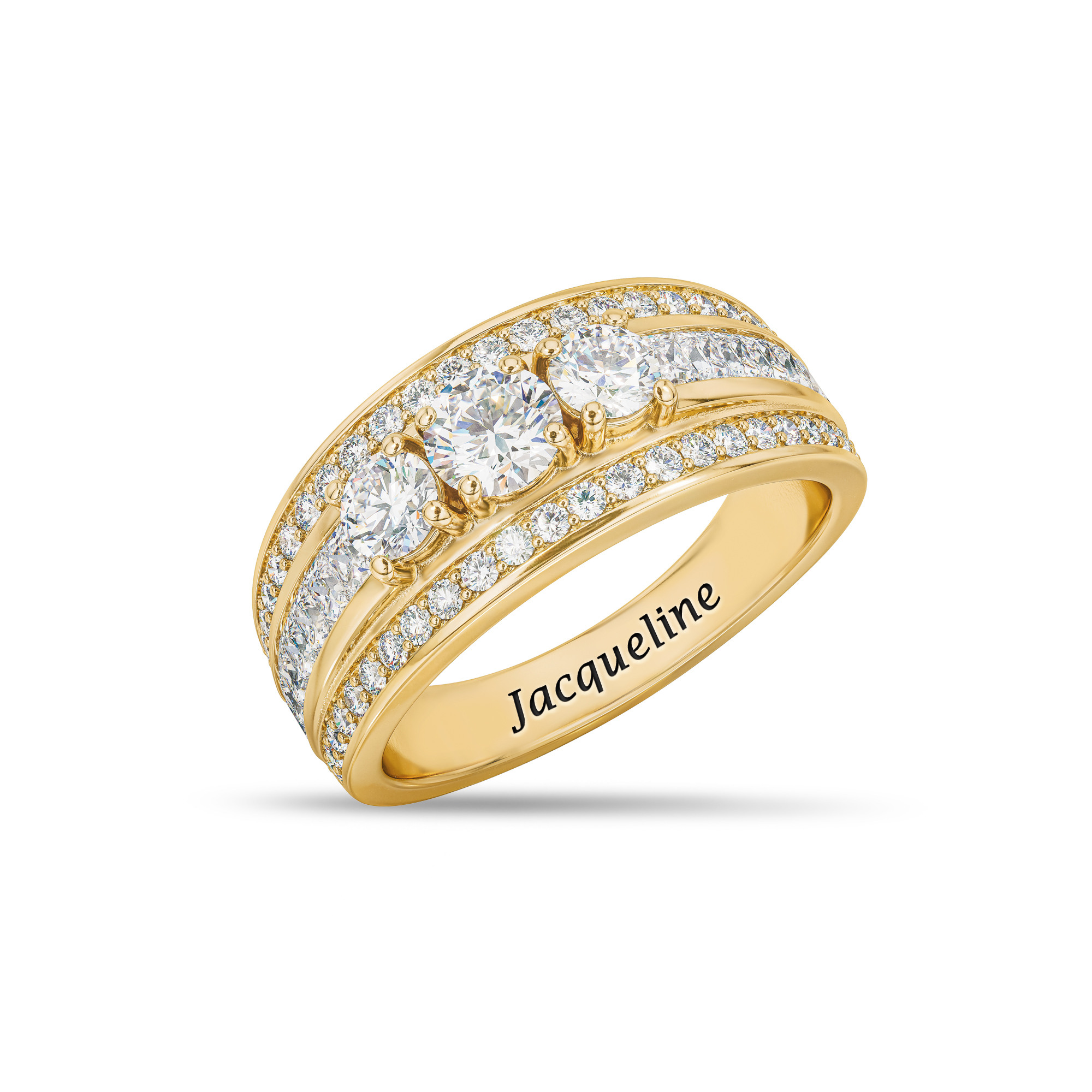 Yesterday today and forever diamond top rings
