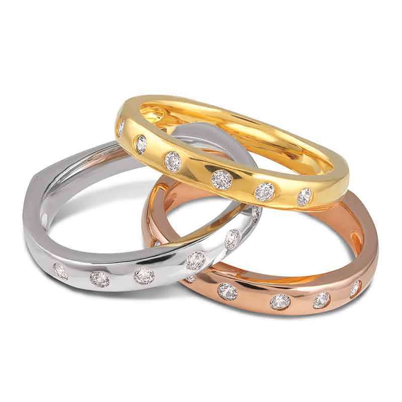 The Copper Trio Stackable Ring Set 4911 001 8 1