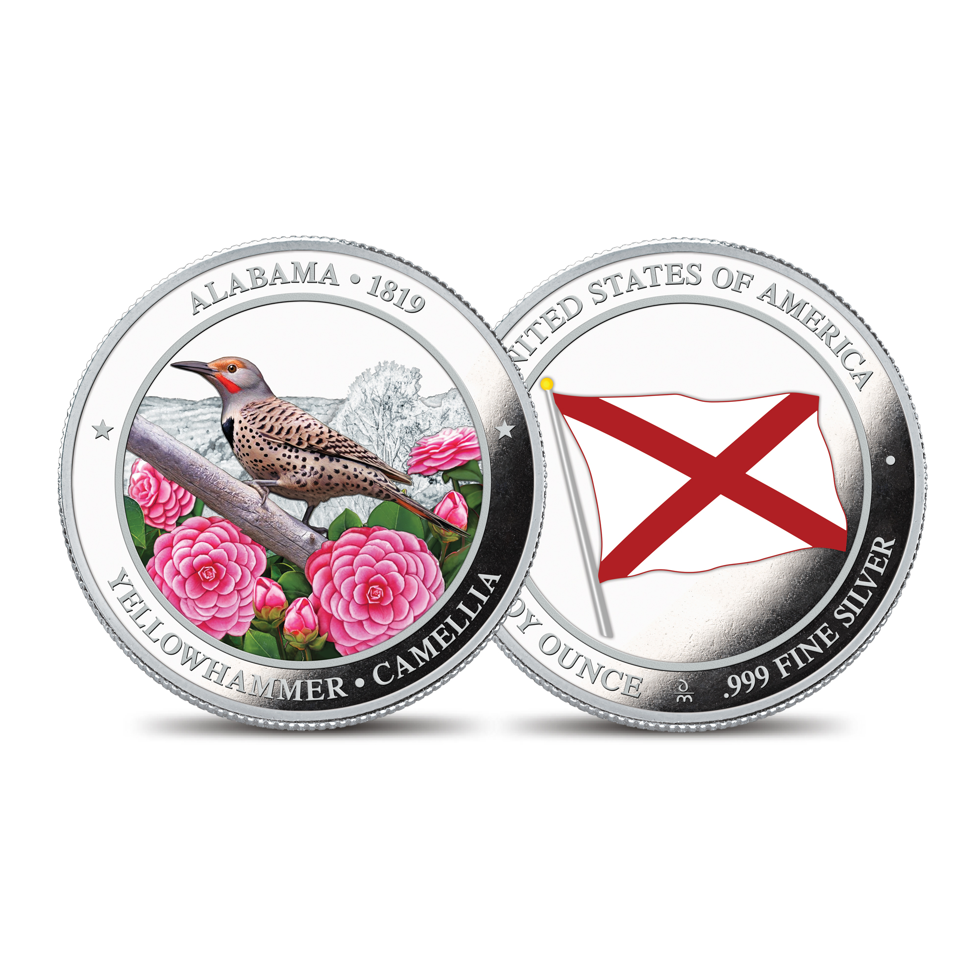 The California State Bird and Flower Silver Commemorative 2167 006 2 1