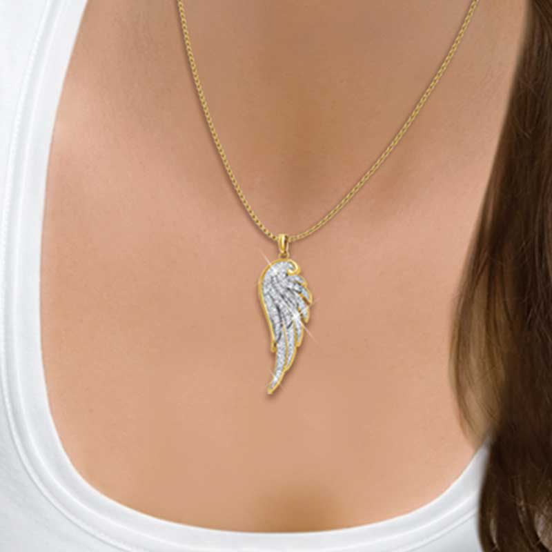Angel Wing Diamond Pendant 1567 001 1 1
