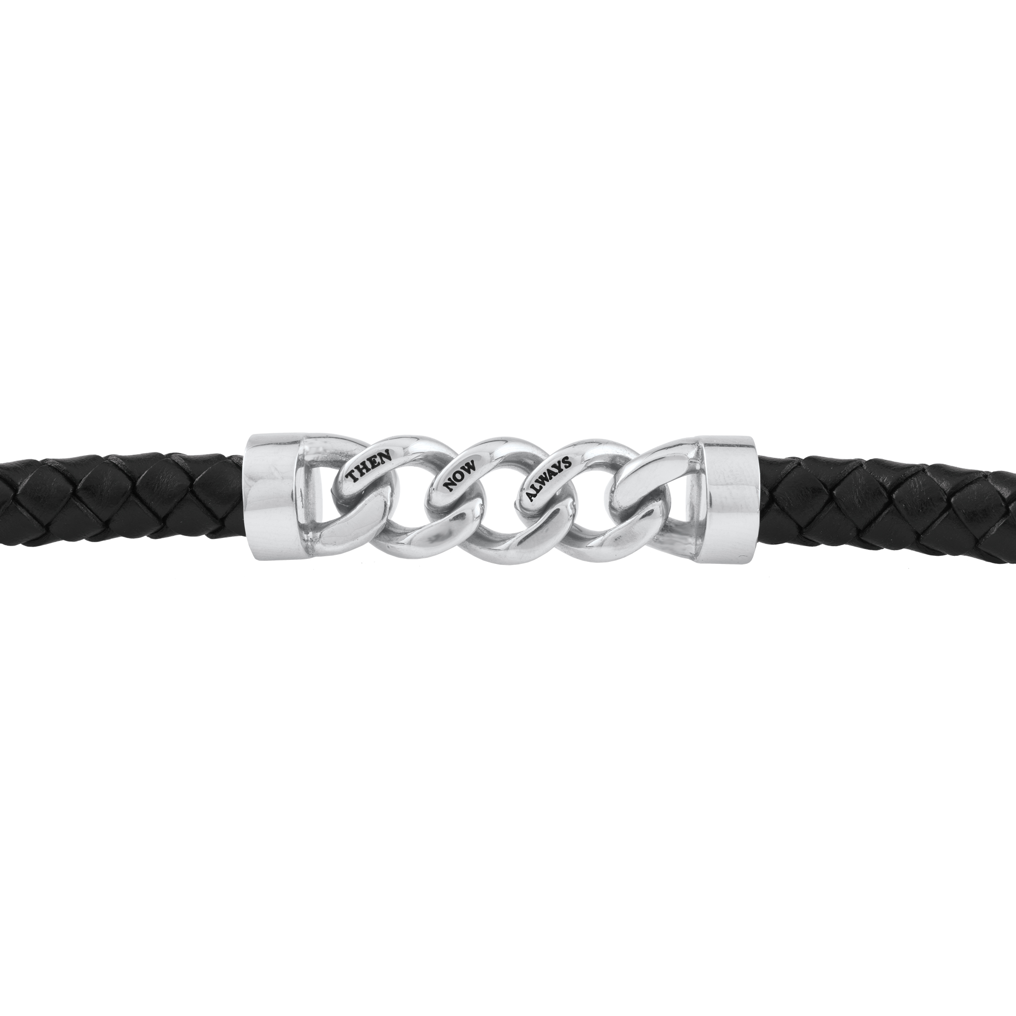 Then Now Always My Son Journey Leather Bracelet 6934 0016 a main