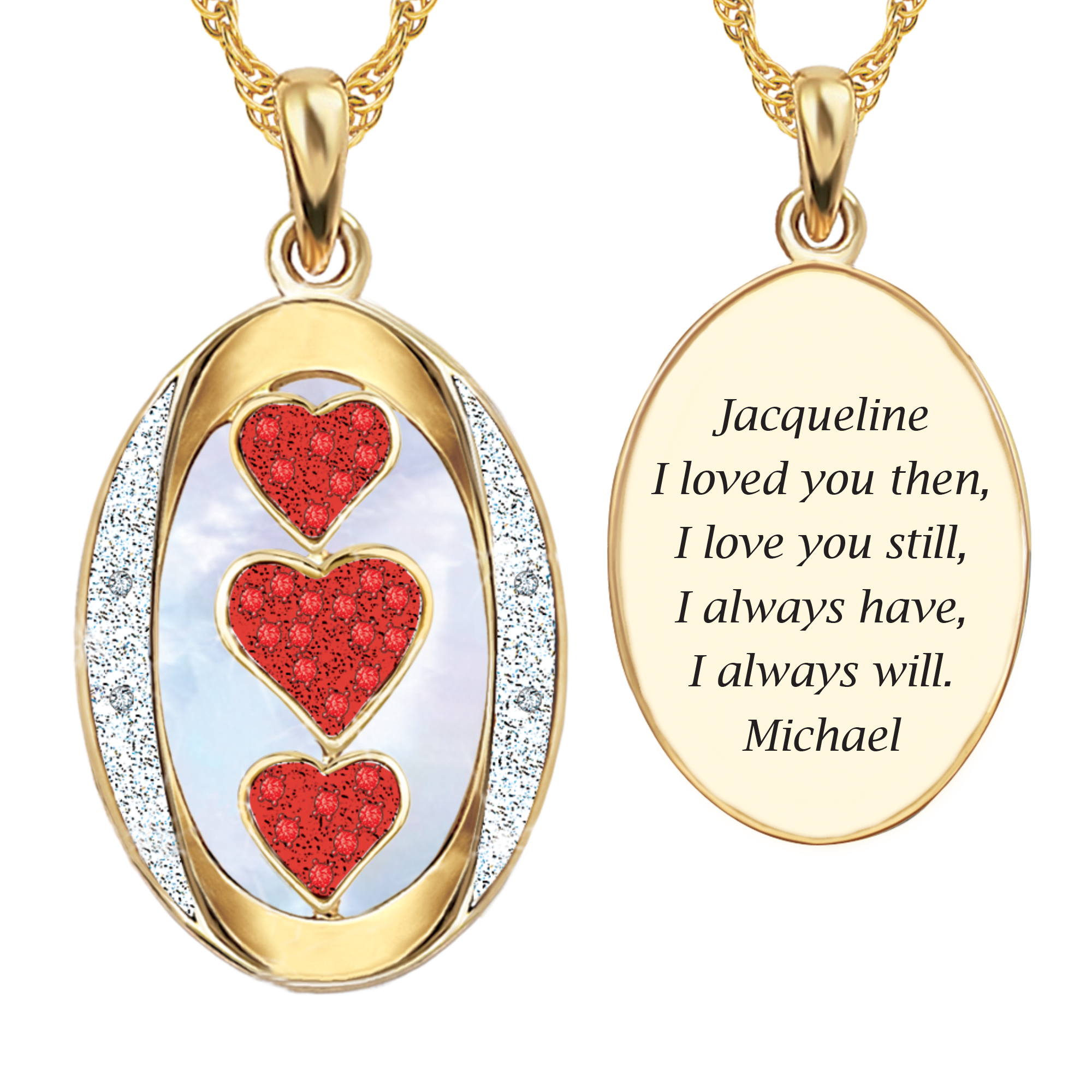Danbury mint i deals love you pendant