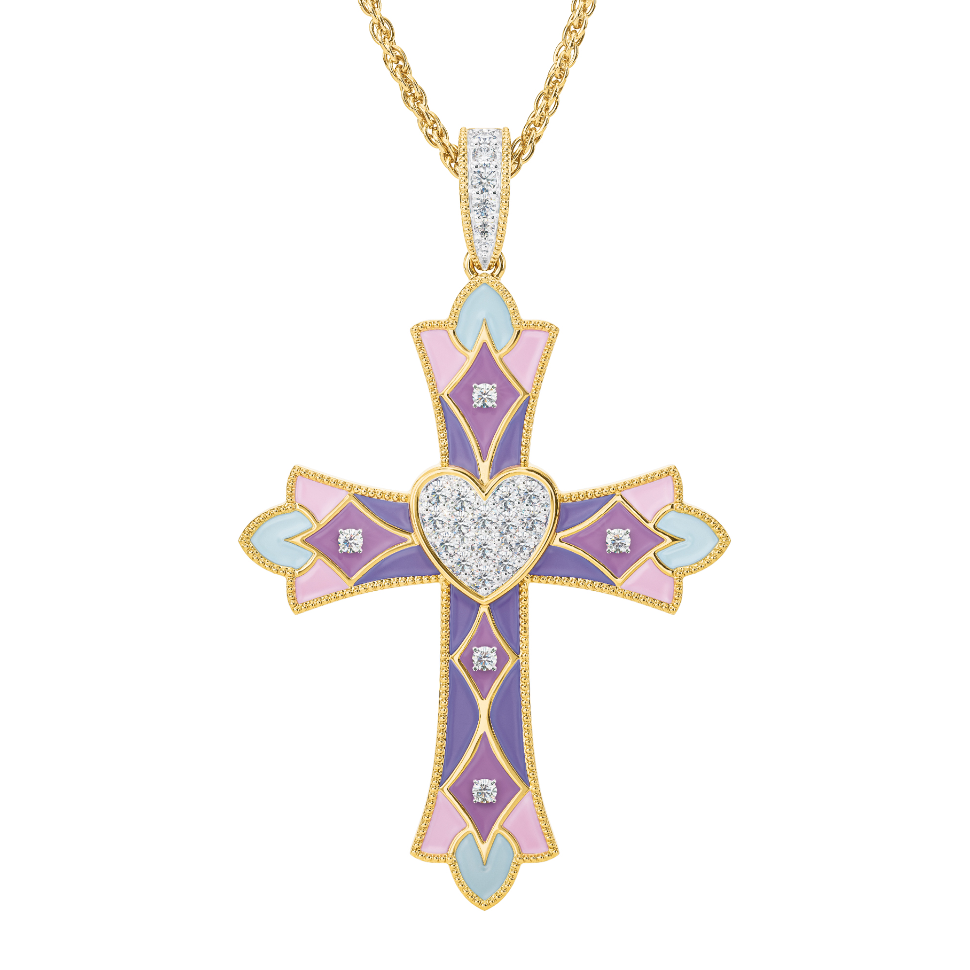 Radiant Faith Diamond Cross Pendant 10587 0018 a main
