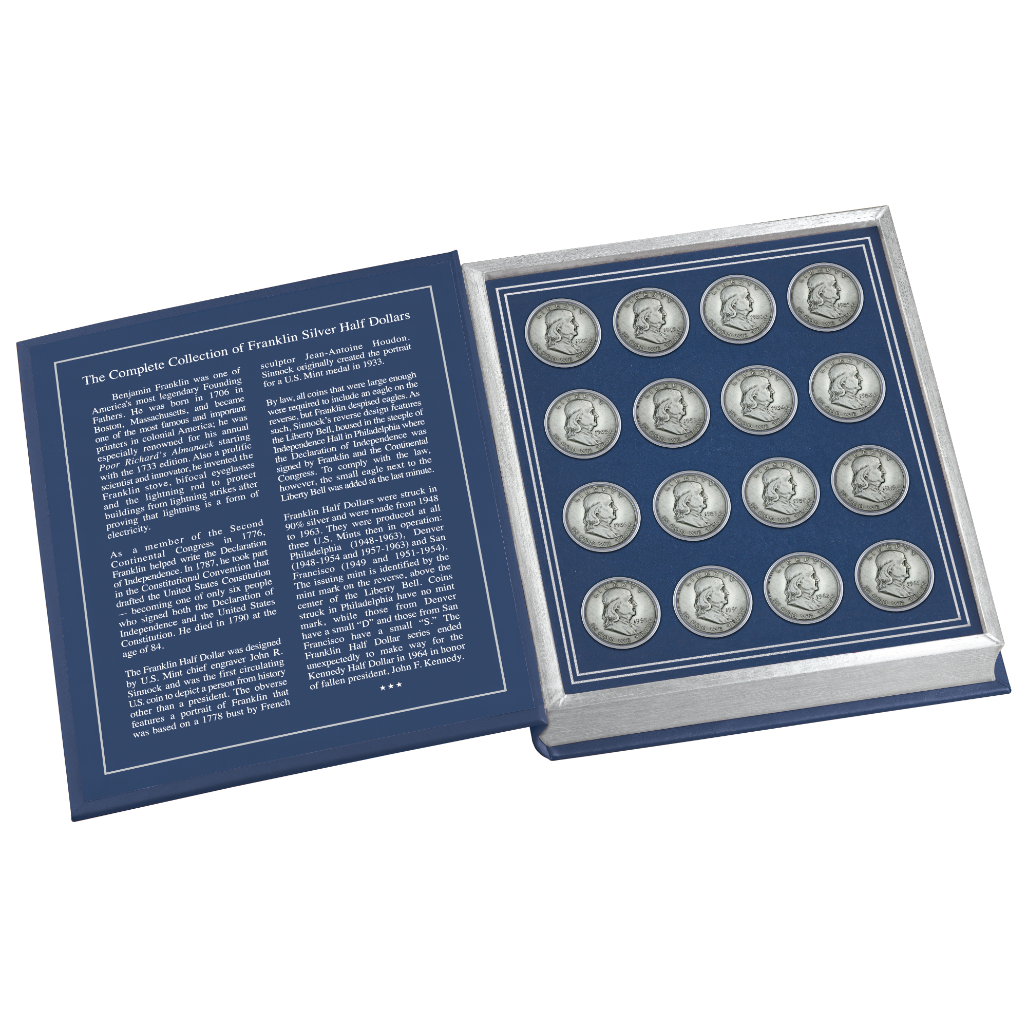 The Complete Collection of Franklin Silver Half Dollars 10821 0014 a coin