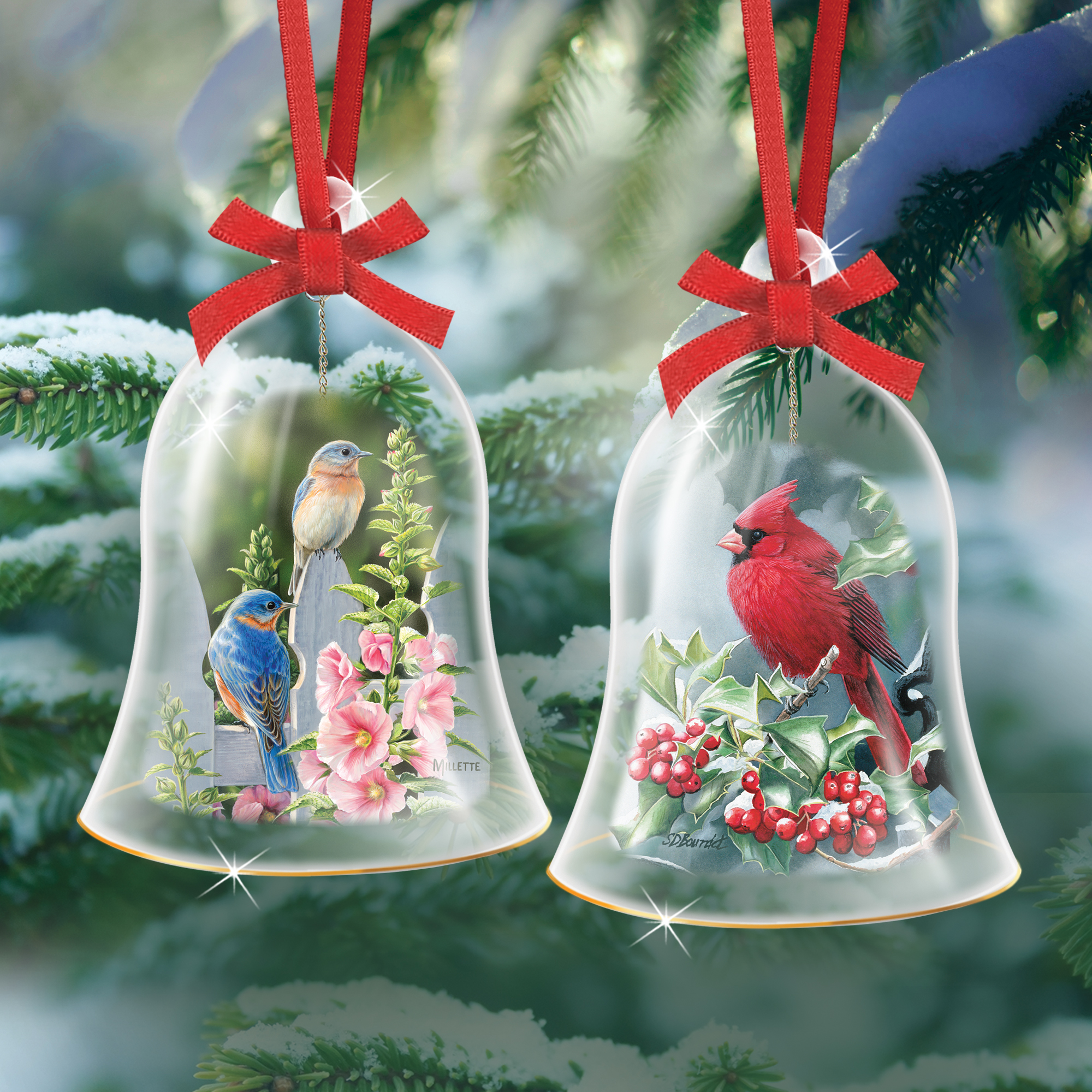 Songbird Christmas Bell Ornaments 10741 0011 a main