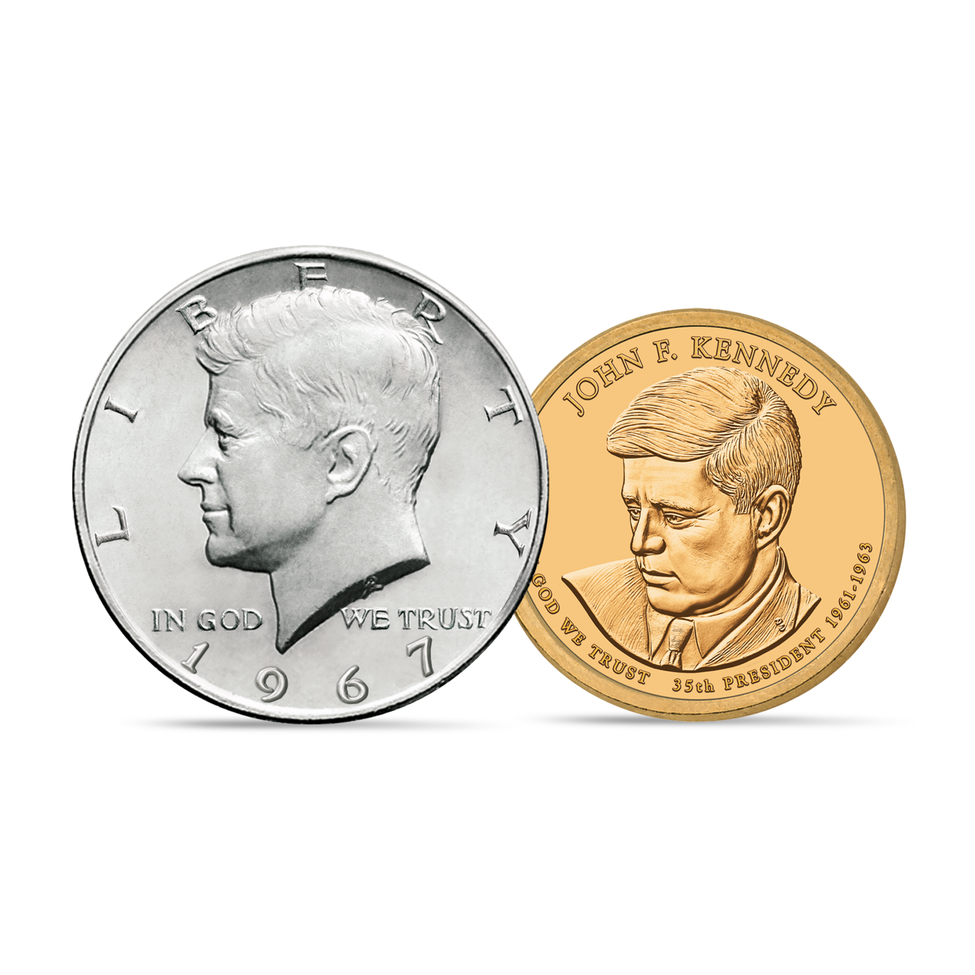 John FKennedy Coin Currency Set 10704 0024 c display