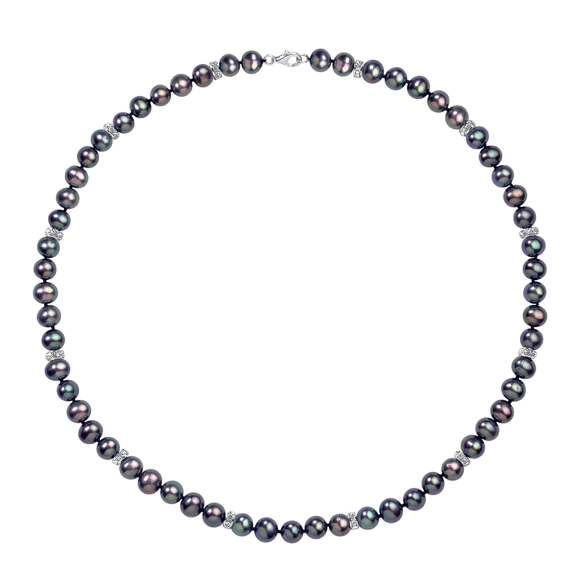 Midnight Spell Black Pearl Necklace with FREE Bracelet 1333 0311 a main
