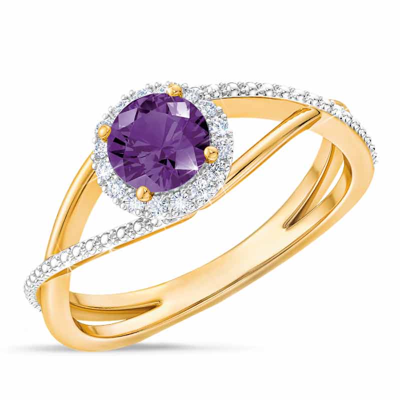 Birthstone  Diamond Ring 1099 001 8 1