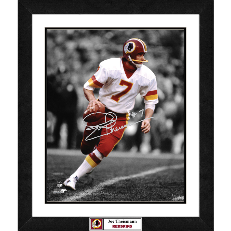 joe theismann autographed football
