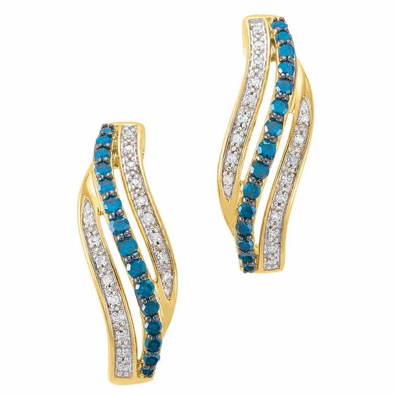 Blue Swirl Diamond Earrings 6451 001 9 1